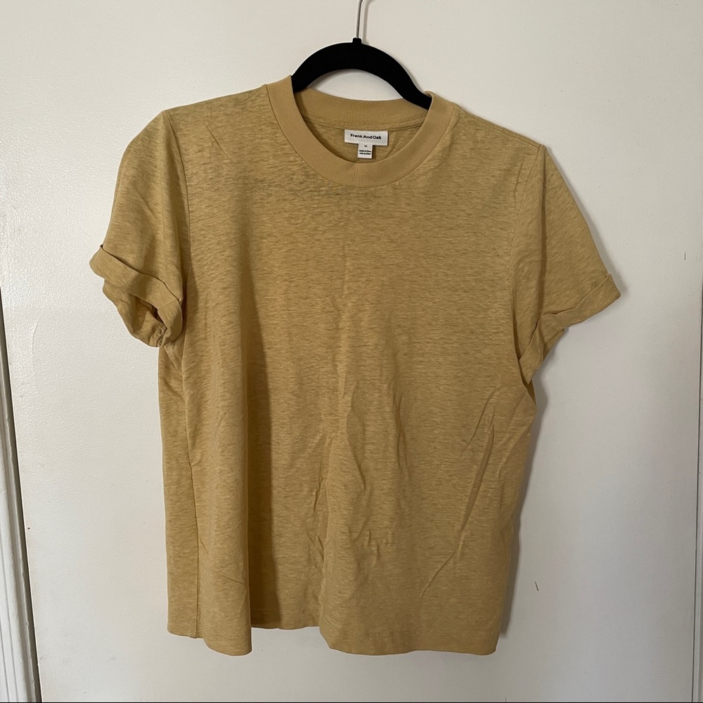 Frank and Oak Mustard Tee